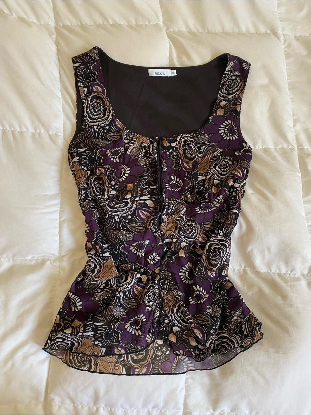 Y2K corset style top